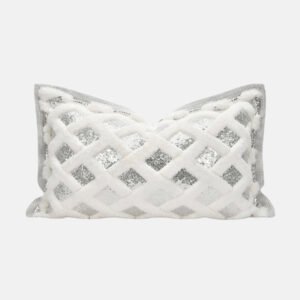 Glitter Grid Lumbar